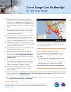 NHC Storm Surge Tips Brochure