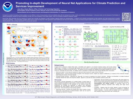 Promoting in-depth development of neural net applications for climate prediction and services improvement