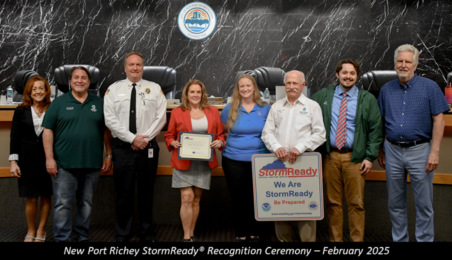 New Port Richey SR Recognition