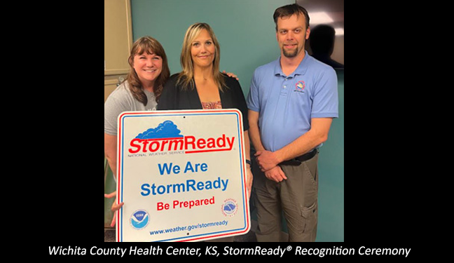 Wichita County Health Center, KS, StormReady Recognition Ceremony