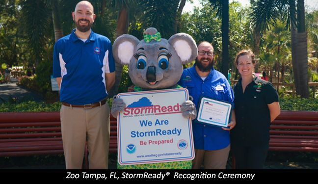 Zoo Tampa, FL StormReady Recognition Ceremony