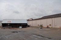 A tractor trailer that was overturned by an EF2 tornado that hit the Calhoun Correctional Institutation southwest of Blountstown, FL on November 17, 2014.