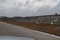 Damage to a permiter fence that was caused by an EF2 tornado that hit the Calhoun Correctional Institutation southwest of Blountstown, FL on November 17, 2014.