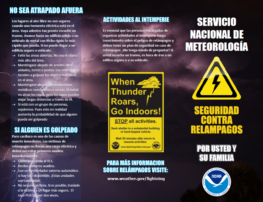 Lightning Safety (Spanish)