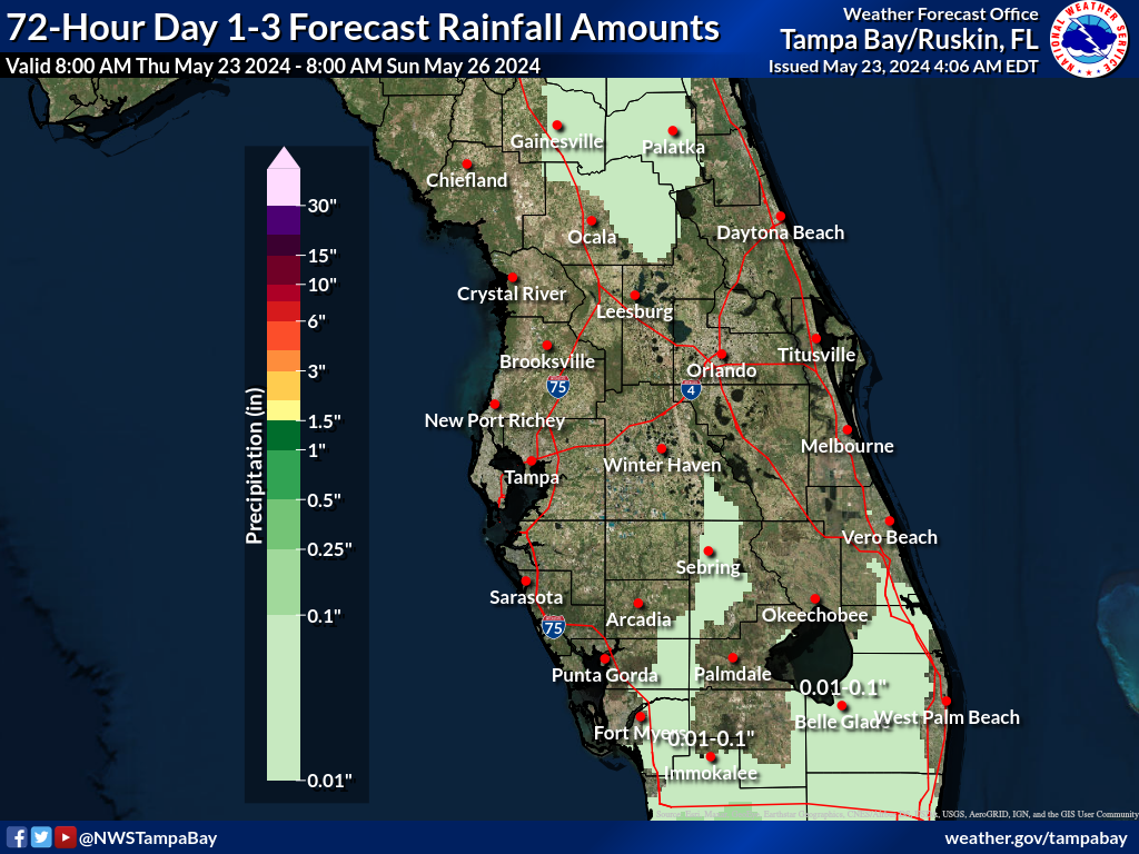 Expected Rainfall for Day 1-3