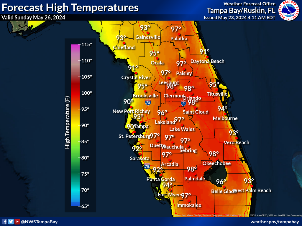 Expected High Temperature for Day 4