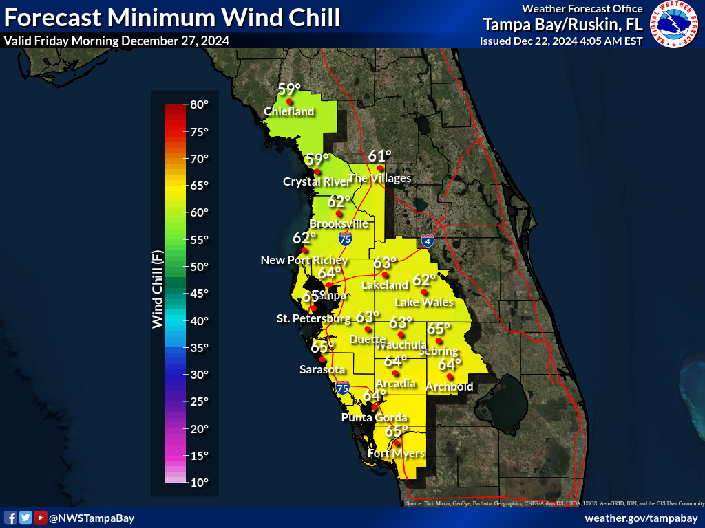 Minimum Wind Chill for Night 5