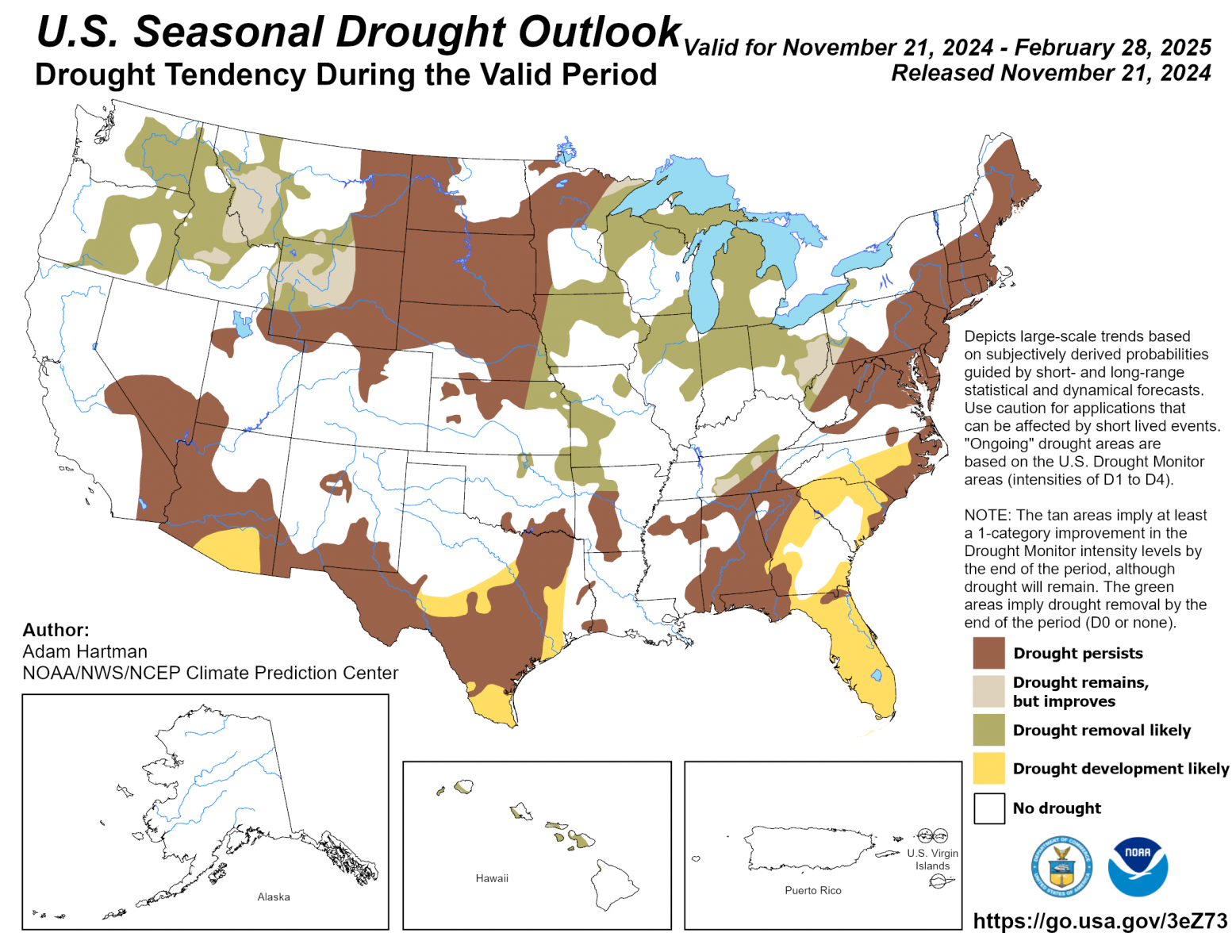 U.S. Seasonal Drought Outlook