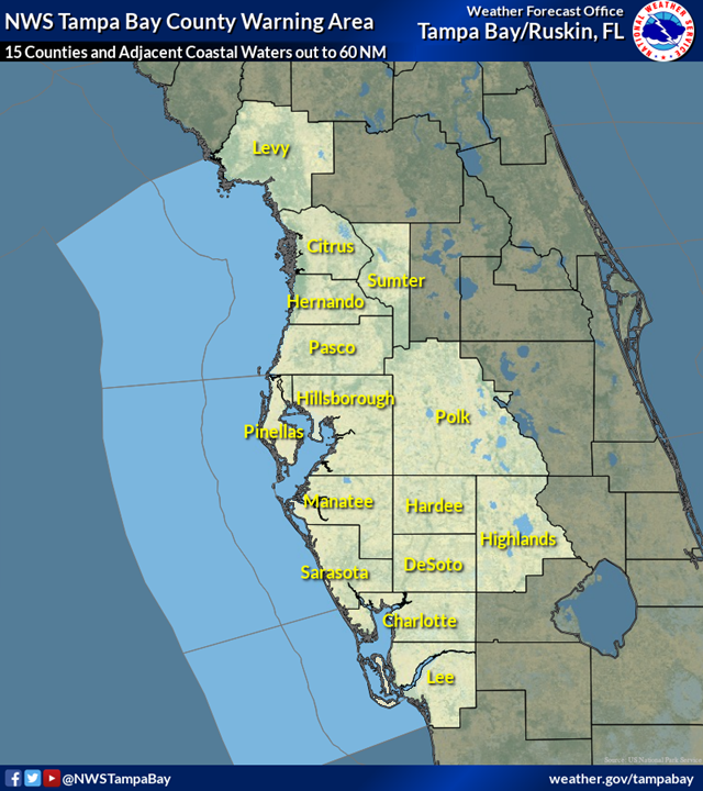 WFO Tampa Bay County Warning Area