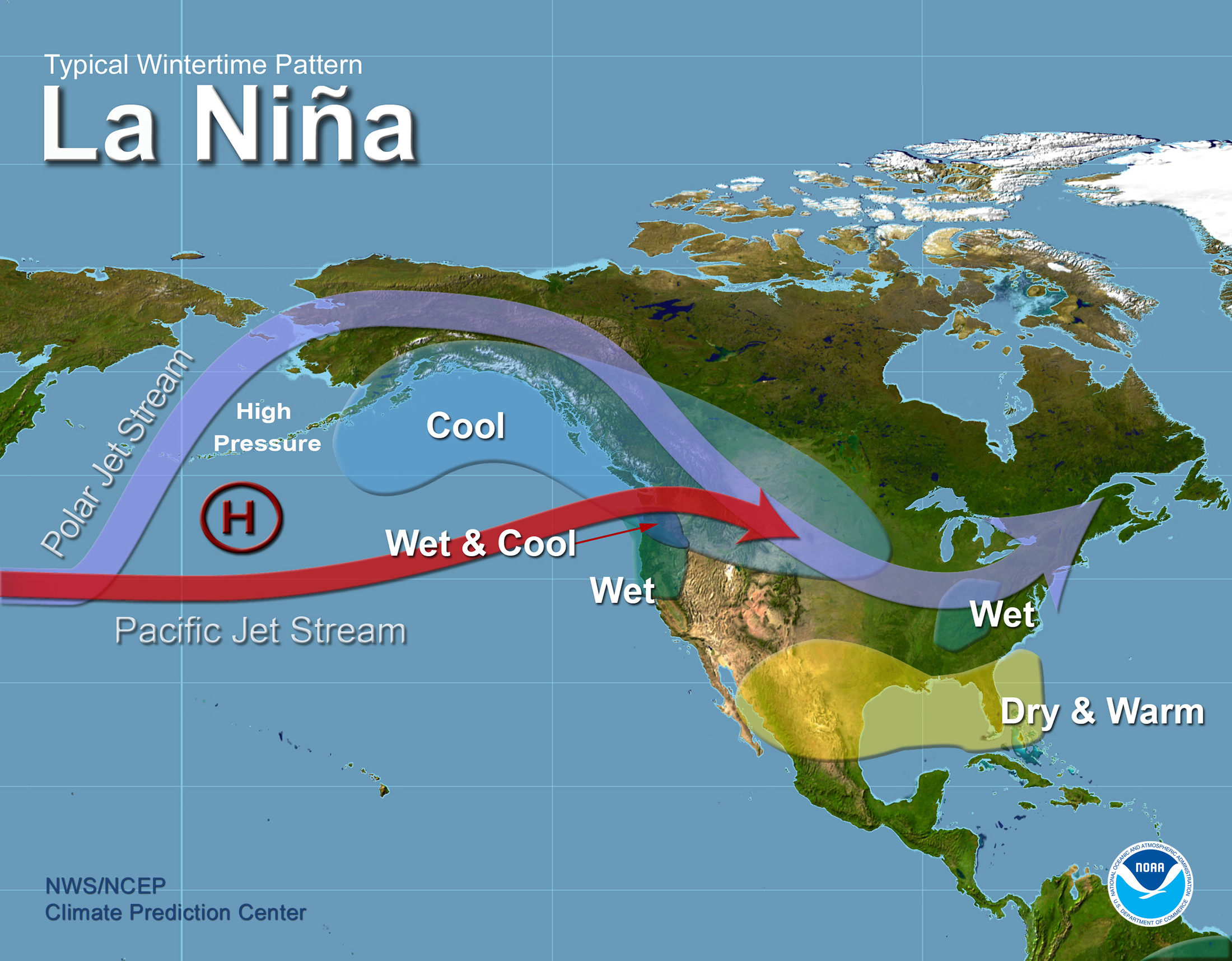 La NiÃ±a Related Winter Features Over North America