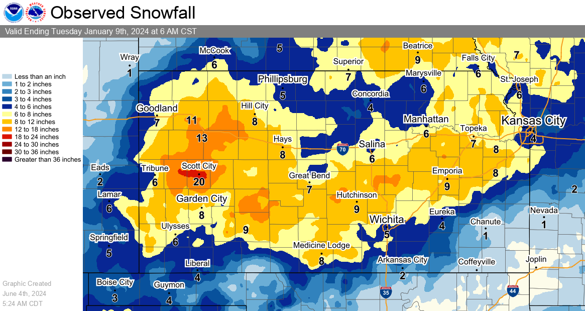 Seven Day Accumulated Snowfall