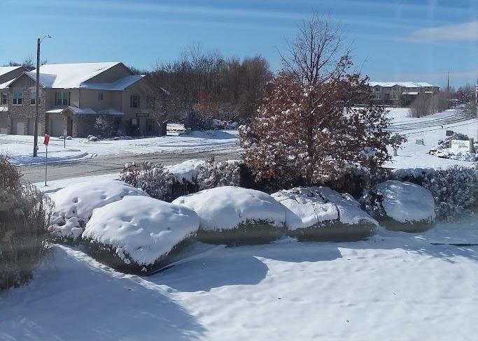 View in Lawrence the following morning. Photo from Chelsea Picha.