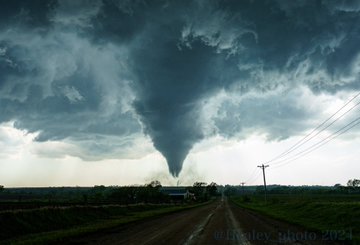 Picture of tornado near Vermillion, Kansas courtesy of Connor Healey
