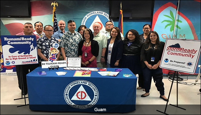 Guam, AS, TsunamiReady ceremony