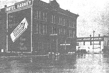 Flooding in Rapid City, June 11, 1909 (photo courtesy of the Rapid City Journal).
