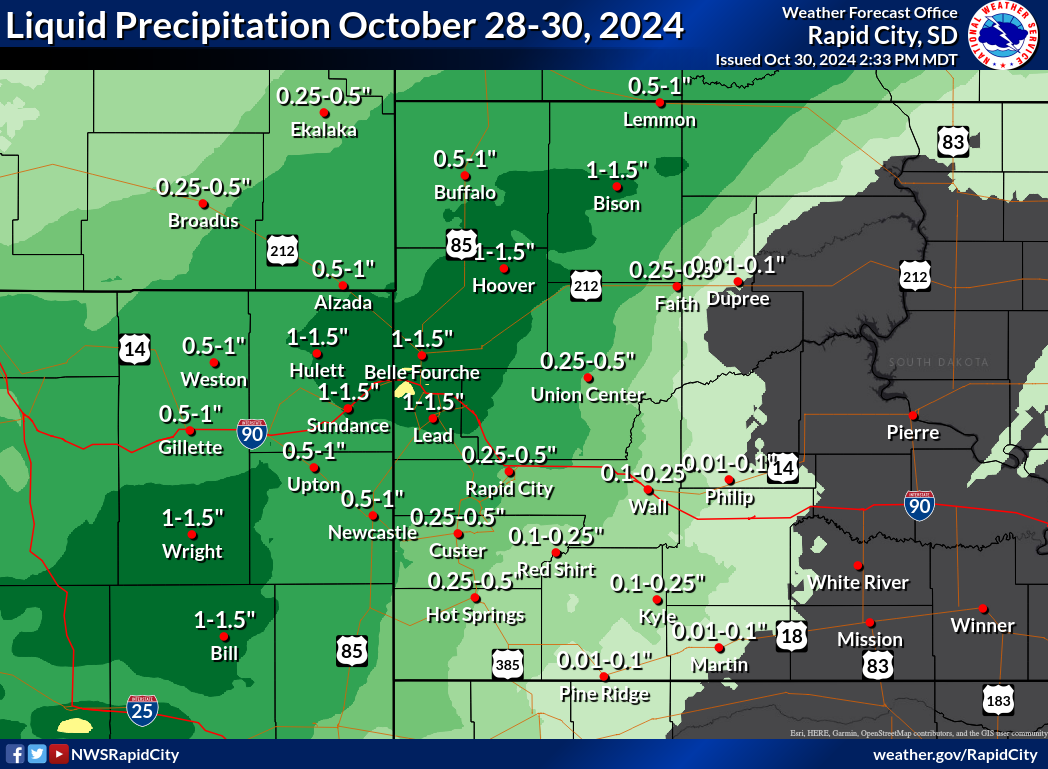 Liquid Precipitation Amounts