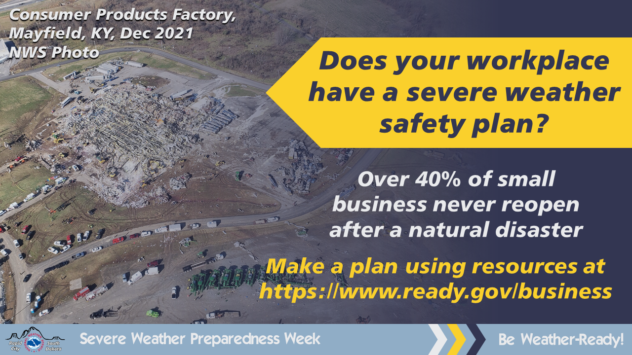 Does your workplace have a severe weather safety plan!