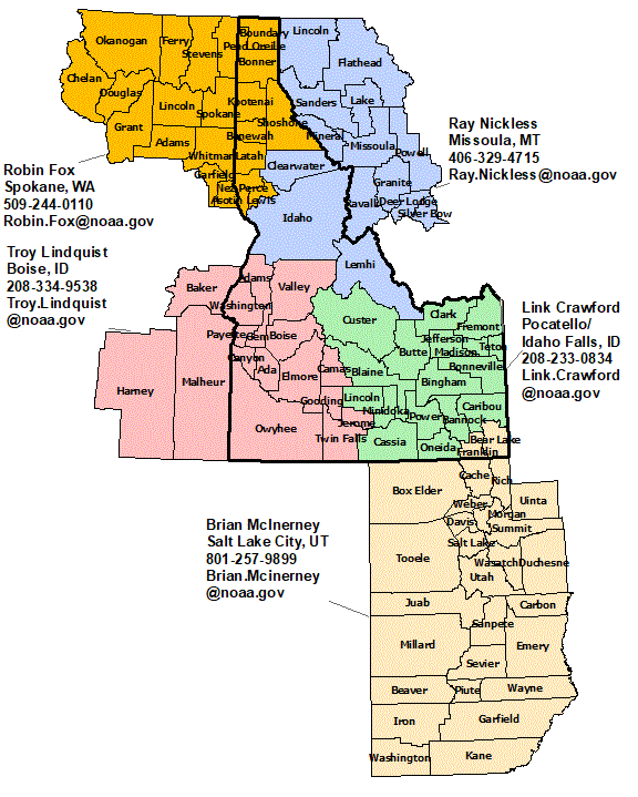 Idaho NWS Warning Coordination Meteorogist link and link to Idaho offices