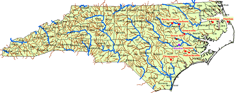 North Carolina High Water Mark signs