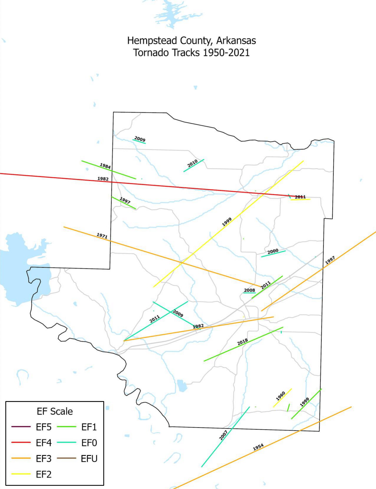 NWS office’s new interactive tornado map shows those recorded in the 